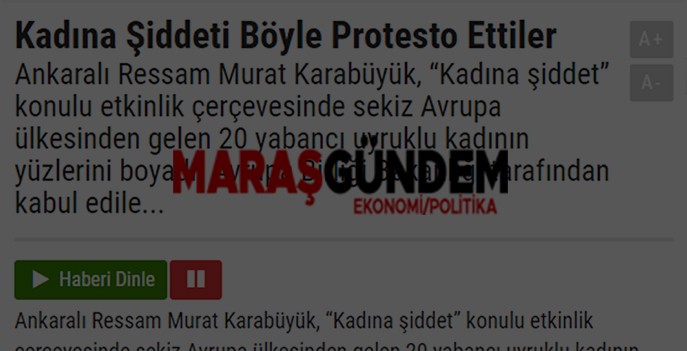 Kadına Şiddeti Böyle Protesto Ettiler